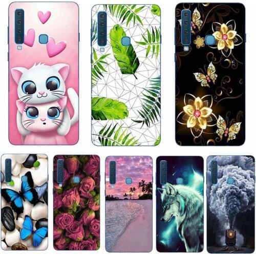 Silicone Case For Samsung A9 2018 Cover Transparent Cute Cartoon Case For Samsung Galaxy A9 2018 A 9 A920 Coque Funda Phone Case