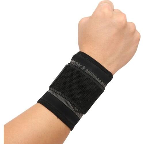 AOLIKES Adjustable pressure Sports bracer fitness wrist band sports wrist Basketball weightlift wristband Elastic bandage bracer