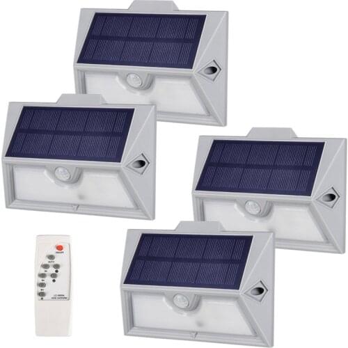 LED Solar Light Motion Sensor Night Security Lamp With Remote Control Solar Garden Lights For Outdoor Waterproof