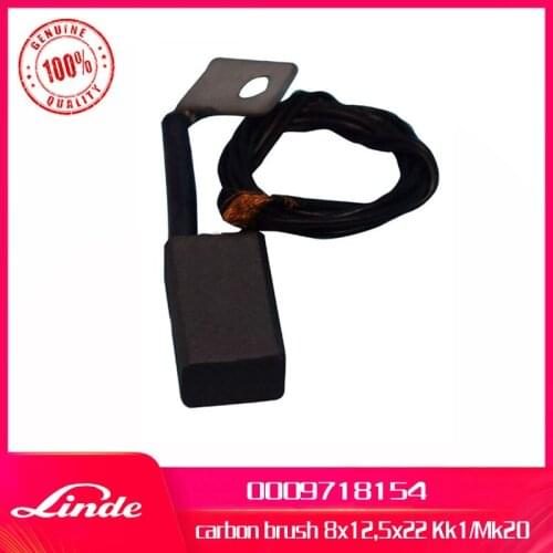 Linde forklift genuine part carbon brush 0009718154 used on 322 324 electric truck E12 E14 E15 E16 E18 new service spare parts