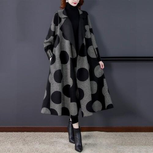 Mid-length High-end Windbreaker Coat Womens Autumn Winter Wear 2021 New 5XL Fashion Casual All-match Windbreaker Jacket s290