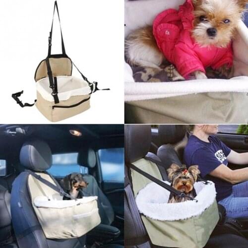 Pet Safety Seat Dog Cat Car Carrier Mat Travel Puppy Handbag Waterproof Travel Bag Breathable Sided Bag Safe Carry House
