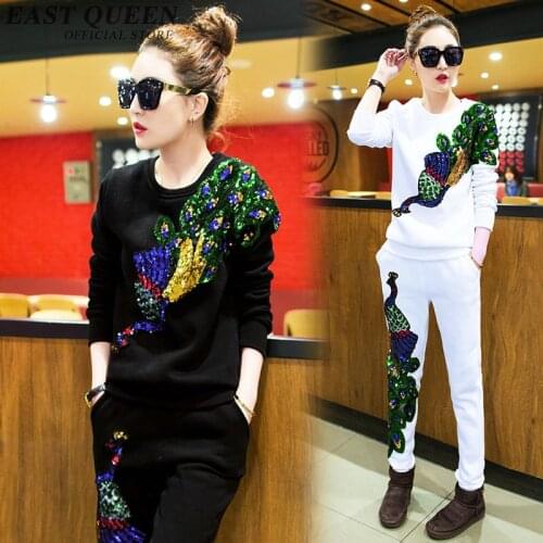 Tracksuit female sweat track suit women female set 2 pieces pants ladies set top and pants AA439