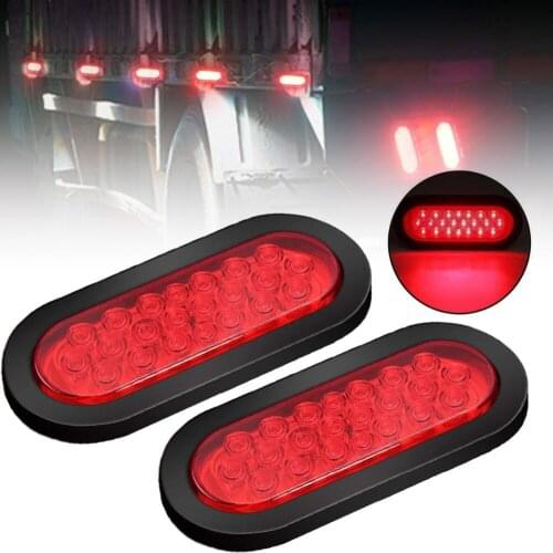 2Pcs 12V 22LEDs Tail Lights Car Truck Warning Lights Turn Signal Brake Light Rear Lamps Tailight Parts For Trailer Caravans