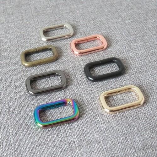 20pcs/Lot Wholesale Martingale Collar Metal Rectangular Belt Buckle Loop For Bag Handbag Straps Clasp Dog Leash Rope Accessory