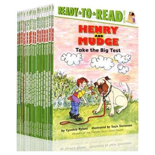 4-10 year 25 book/set Children English story book Ready to Read Henry and Mudge English picture book Children early education