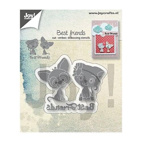 AliliArts Metal Cutting Dies Best Friends diy Scrapbooking Photo Album Decorative Embossing PaperCard Crafts Die 2020