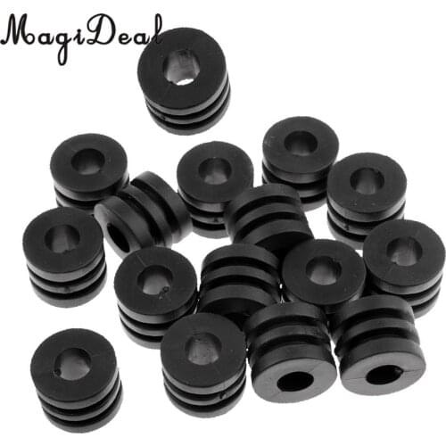 MagiDeal 16 Pieces 13mm or 16mm Rod Bumpers Slotted Rubber Bumpers for 1.2m or 1.4m Foosball Table