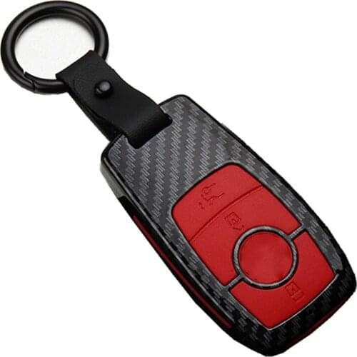 ABS Car 2 Button Remote Key Cover Case Holder Protect Keychain Keyring Keycase for Mercedes-Benz S-Class Key Chain Key Ring