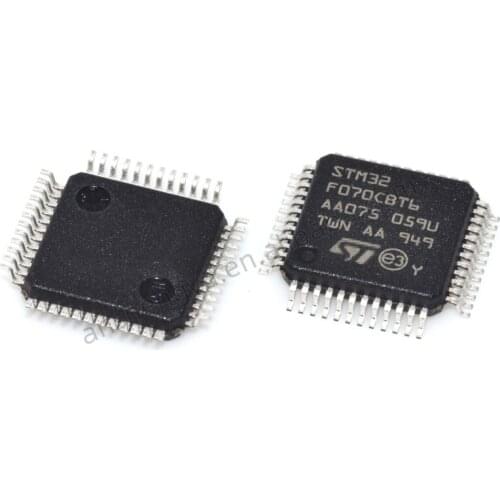 STM32F070CBT6 LQFP48 single chip microcomputer IC chip STMicroelectronics MCU integrated circuit
