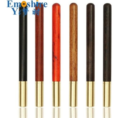 Business Gifts Solid Wood Signature Pen Brass Metal Gel Pen High-grade Custom Brass Ballpoint Pen for Writing Supplies P382