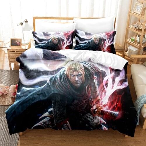 Game Nioh Kids Bedding Set Boys Cartoon 3d Duvet Cover Sets Comforter Bed Linen Twin Queen King Single Size Fashion Luxury Decor