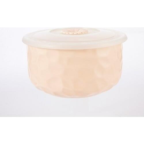 550ML Sealed Household Ceramic Bowl with Lid Sunflower Fresh-keeping Bowl Kitchen Supplies Refrigerated Sealed Food Salad Bowl