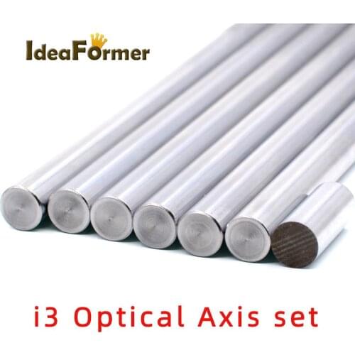 7Pcs 3D Printer Parts Reprap Prusa i3 OD8mm Optical Axis kit 20mm 320mm 350mm 370mm Chromed steel Linear Rail Shaft Smooth Rod