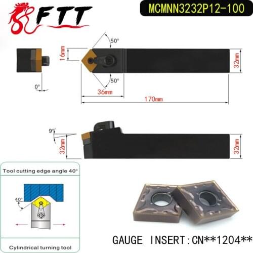 MCMNN3232P12 100 40 Degree External Turning Lathe Bar Tool Holder For CNMG120408 CNMG120404 Used on CNC Lathe Machine