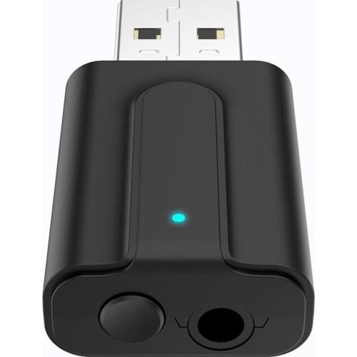 MeterMall 5.0 Audio Receiver Transmitter Mini Stereo MeterMall AUX RCA USB 3.5mm Jack for TV PC Car Kit Wireless Adapter