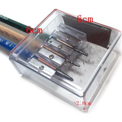 Multifunctional 4 Holes Charcoal Pencil Sharpener Long Lead Core Art Drawing Sketching Pencils Manual Sharpener Drawing Supplies