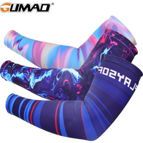 Cooling Arm Sleeves Cover Bicycle Cycling Running Sun Protection Sleeve Sunscreen Arm Warmer Compression Sports Cuffs Men Women