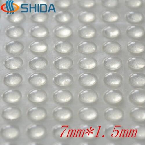 Wholesale 2000PCS 7x1.5mm Clear Anti Slip Silicone Rubber Plastic Bumper Damper Shock Absorber Self Adhesive Silicone Feet Pads