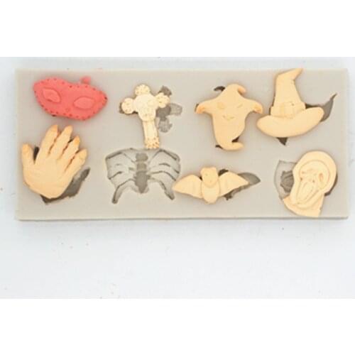 P701 Halloween human body of the mold aroma plaster cast chocolate flip chocolate mold