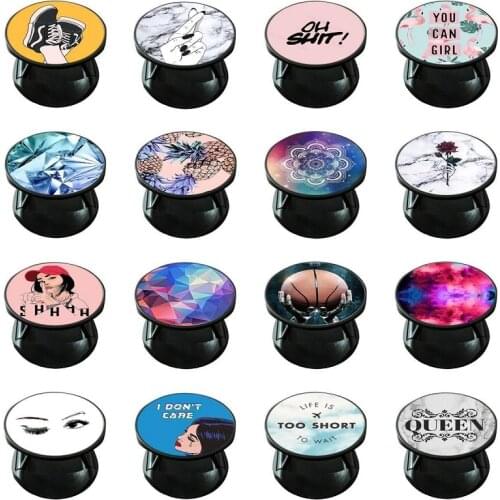 Finger Ring Mobile Phone Stand Holder For iPhone 12 Huawei Samsung Universal Round Phone Ring holder Car Mount Stand