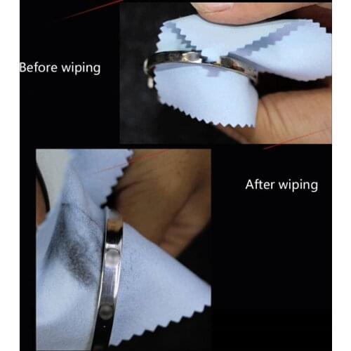 69HB 10Pcs Polishing Cloth Jewelry Polishing Silver Gold Clean Tool Jewelry Cleaner