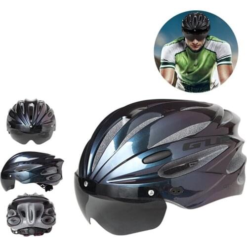 GUB K80 PLUS Helmet with A Pair of Gray lenses 17 Holes for Outdoor Riding One-piece Cycling Cap Magnetic Goggles Helmet Parts