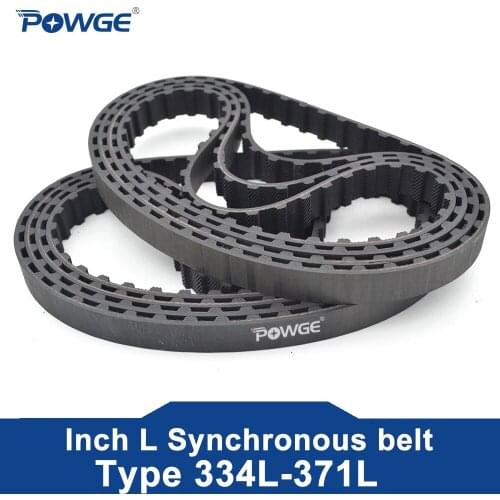 POWGE Trapezoid L Timing belt C=98/100/109/113/120 Width 050/12.7mm 075/19.1mm 25.4mm Synchronous Belt 98L 100L 109L 113L 120L