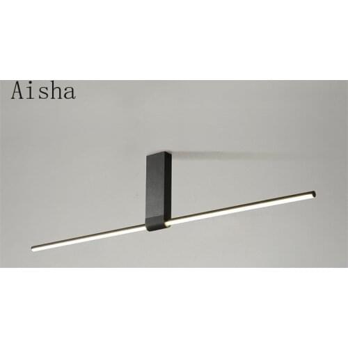 Nordic Simple Strip Led Ceiling Lamp Minimalism Creative Corridor Restaurant Celling Light Fixtures Bedroom Clothing Store Lamps