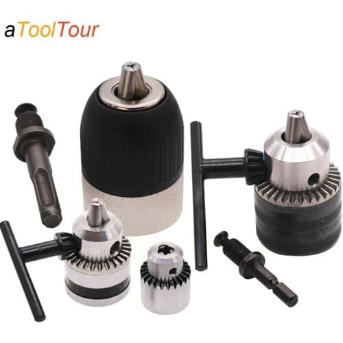 B6 B10 B12 SDS Plus Chuck Adapter Convert Hammer Drill Impact Driver Screwdriver Electric Drill 1/2 3/8 Square Round Hex Shank