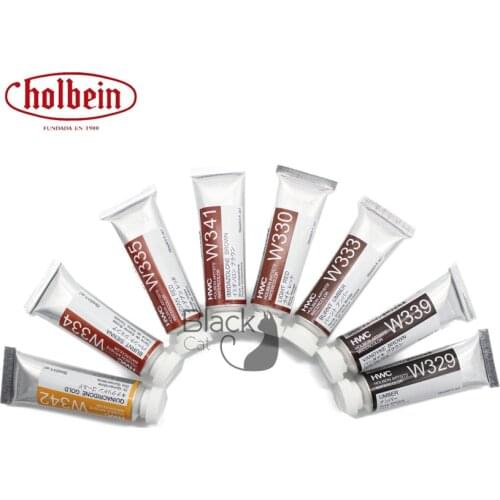 Japan Holbein Watercolor Paint Artist Grade 15ml Tubular Water Colour Brown Single Branch Washable Water Colors Perfect for Kids