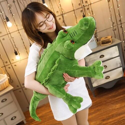 50-95cm 1 Pcs Large Crocodile Plush Toy Soft PP Cotton Dolls Crocodiles Sleeping Pillow Cushion Kids Toys Christmas Gift 3 Size