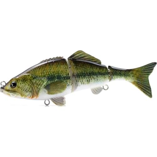 152mm 52g Jointed Lure Bass Fishing Bait Metal Jointed 3 Sections Sink Artificial Swimbait Wobbler Lure Fishing Tackle