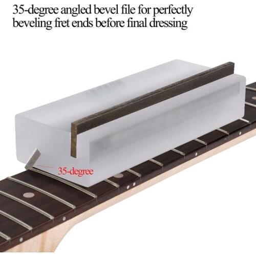 35/90 Degree Guitar Fret Beveling File For Fret End Dressing Luthier Angle Tool Guitar Parts Accessories Stringed Instruments
