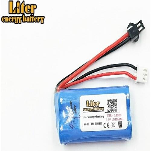 7.4V 1500mAH remote control helicopter remote control aircraft lithium battery 1500mAH 7.4V 14500 HJ370