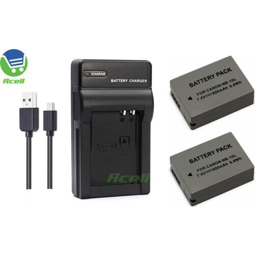 NB-10L Battery + USB Charger for Canon PowerShot G1X G3X G15 G16 PowerShot SX40 SX50 SX60 HS Camera