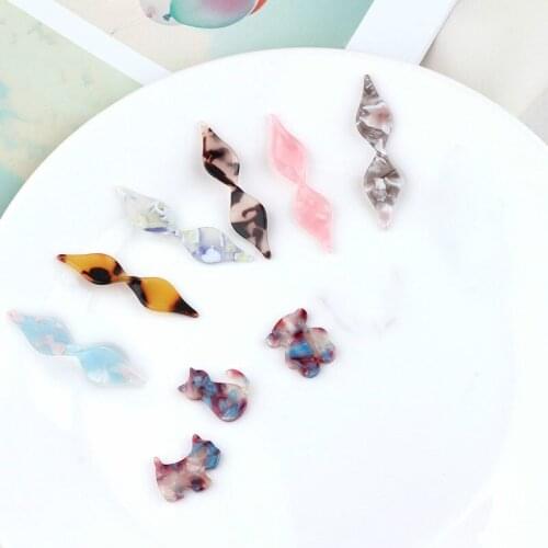 DIY earrings accessories imported acetic acid panda puppy earrings pendant materials
