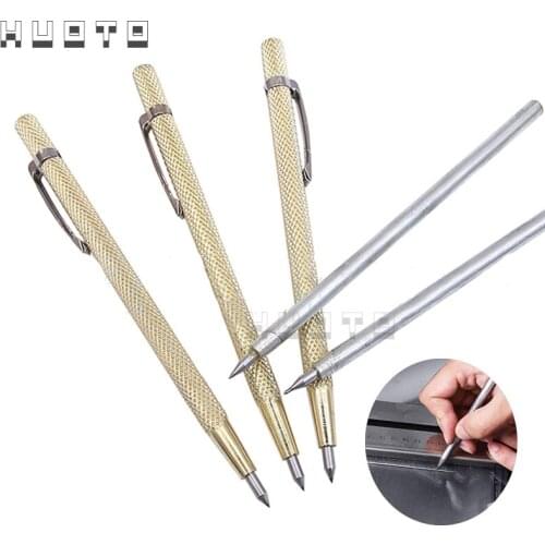 Diamond Glass Cutter Carbide Scriber Hard Metal Tile Cutting Machine Lettering Pen Engraver Glass Knife Scriber Cutting Tool