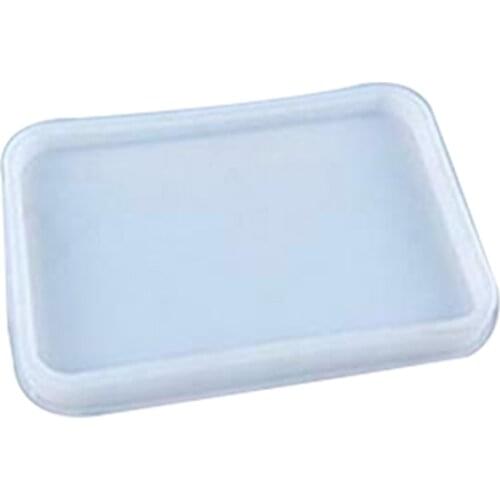 Large Epoxy Resin Casting Tray Mold Round/Sequare Coaster Fruit Plate Dish Mold DIY Drop Gel Craft Clay Mould Handmade Supplies