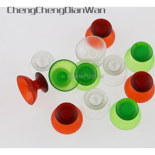 ChengChengDianWan 80pcs=40pairs transparent Joysticks 3D Analog ThumbSticks Caps Thumb Sticks mushroom cap for PS3