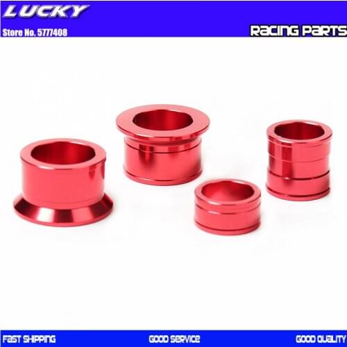 CNC Billet Aluminum Front with Rear Wheel Hub Spacers wheel busher For CR125/250 CRF250R/X CRF450R CRF450X Motorcross Dirt Bike
