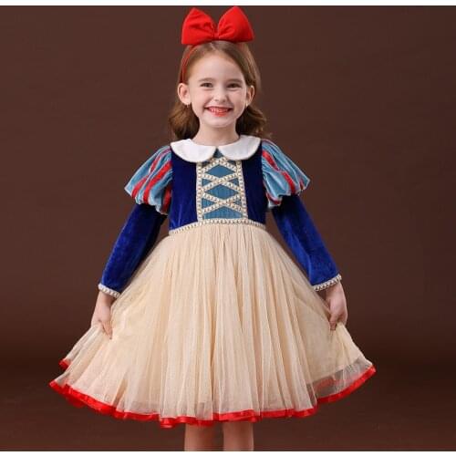 Kids Dresses for Girls Baby Girl Outfits Tutu Birthday Party Princess Dress Girls Facny Autumn Long Sleeves Children Clothes