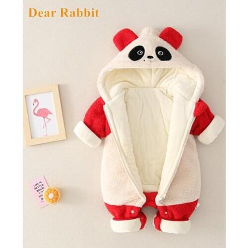 2021 Baby clothing clothes Winter Snowsuit Velvet Thick Boy Jumpsuit 0-2 Yrs Newborn Romper Girls Overalls for kids Toddler Coat