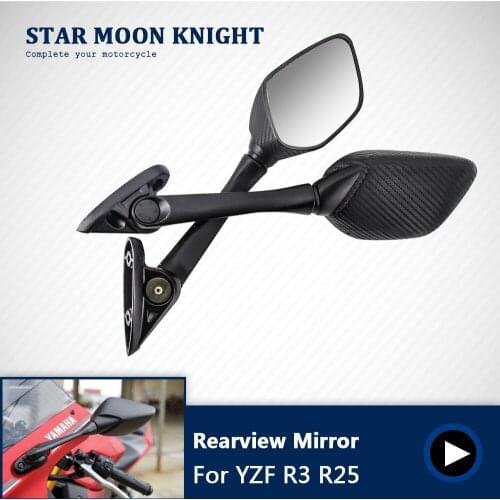 Motorcycle Accessories Motorbike Side Mirrors Blind Spot Rearview Mirrors For Yamaha YZF R3 R25 2015-2017 YZF-R3 YZF-R25