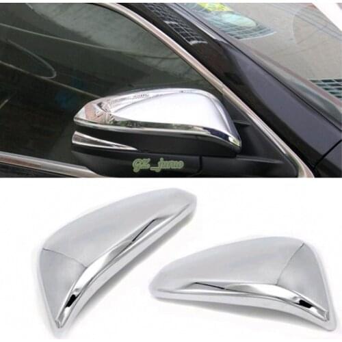 For Toyota Highlander 2015 ABS Chrome Side Door Mirror Rearview Cover Protection Rearview Mirrors Accessory 2pcs/set