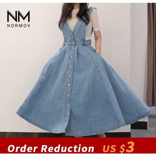 Модные джинсовые платья NORMOV China At AliExpress