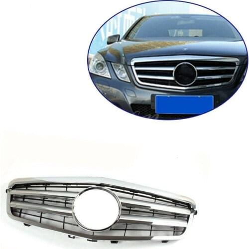 Front Grill fit for Mercedes Benz W212 E250 E550 E350 E63 AMG 2010 2011 2012 Silver