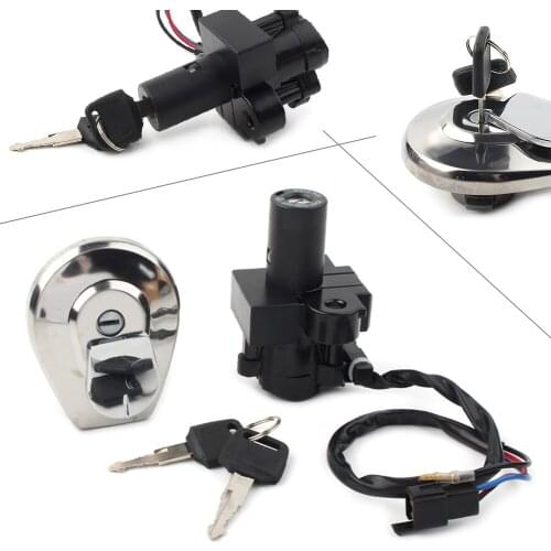 Motorcycle Ignition Switch with Gas Cap Cover Lock Keys For Honda JADE250 CBX750 CB250 1984-2001