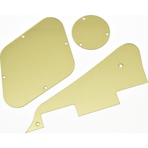 LP Pickguard Rear Plate Switch Cavity Covers for Epi LP Gold Mirror