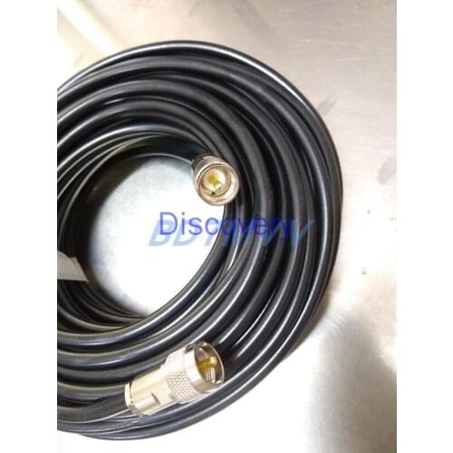 Feeder 5D-FB Low Loss Feeder with 2 M Male Plugs, Cost-effective, 50-5 Short-wave UV, Lower Loss than 50-3